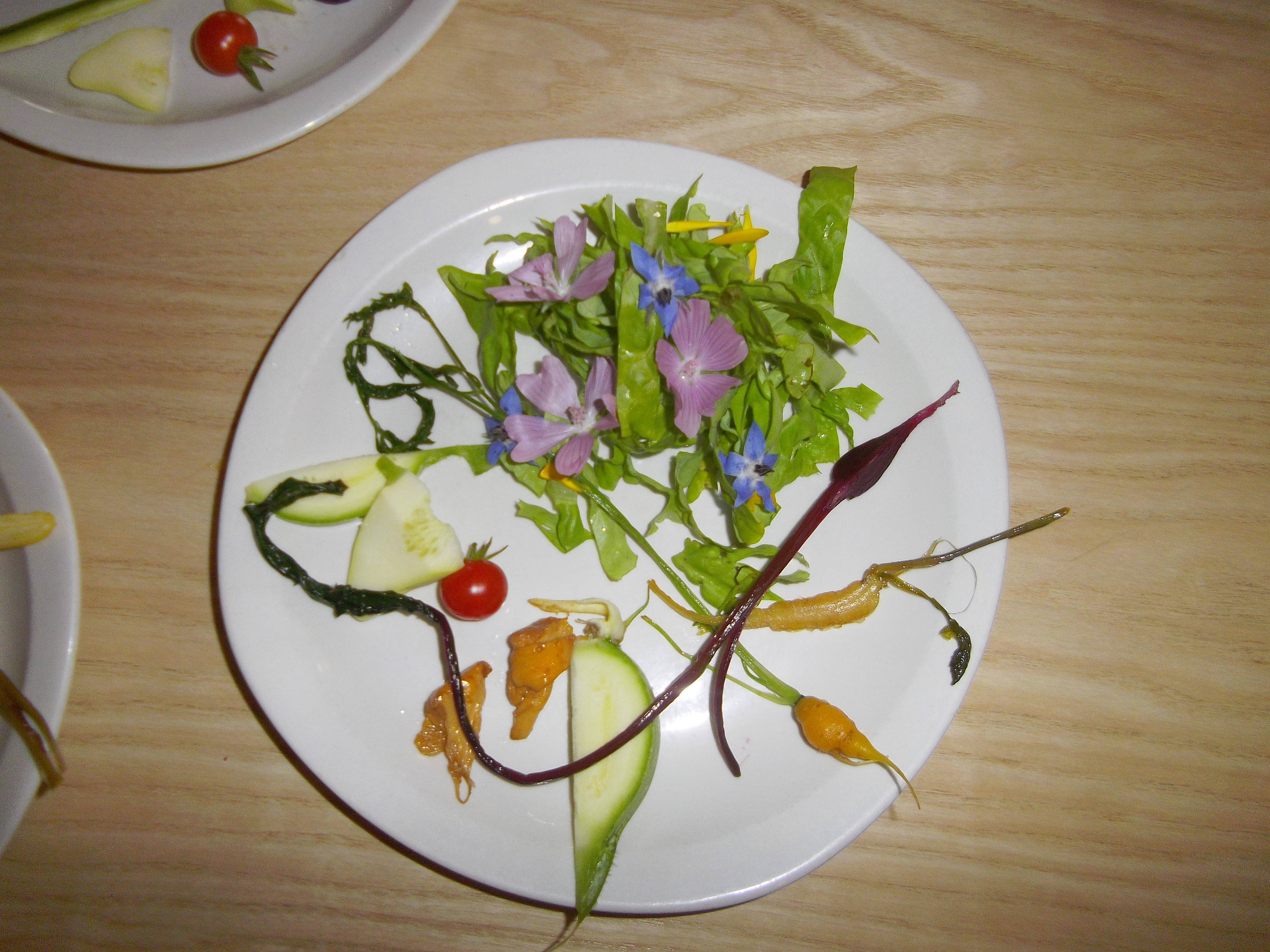 minis-légumes et fleurs